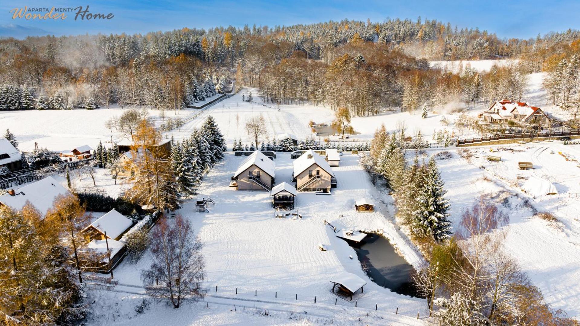 Apartamenty Czerwony Dworek - Duzy Teren Zielony, Plac Zabaw, Miejsce Na Grilla I Staw Z Mozliwoscia Wedkowania, Boisko Mysłakowice Exterior foto